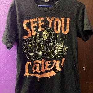 Wicked clothes see you later grim reaper tee M